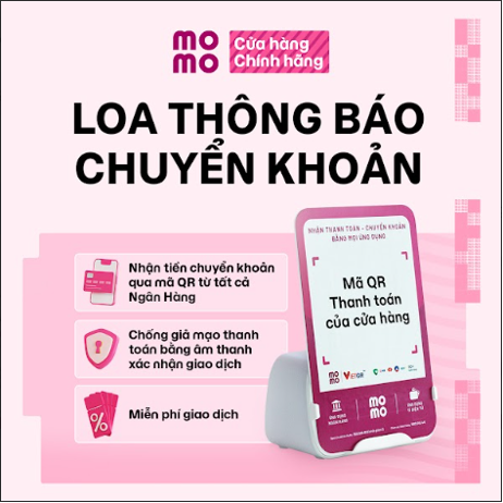 <span class="soundbox">CHÍNH HÃNG</span> Loa thông báo chuyển khoản